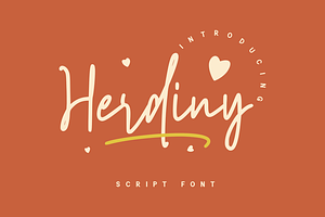 Herdiny - Script Font