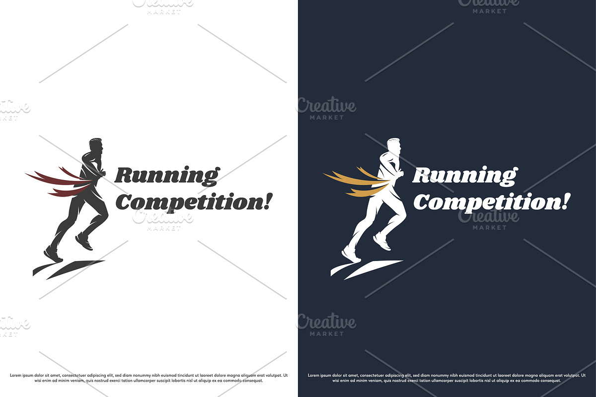 Running Competition Logo Design Icon, a Branding & Logo Template by Morvana Crew