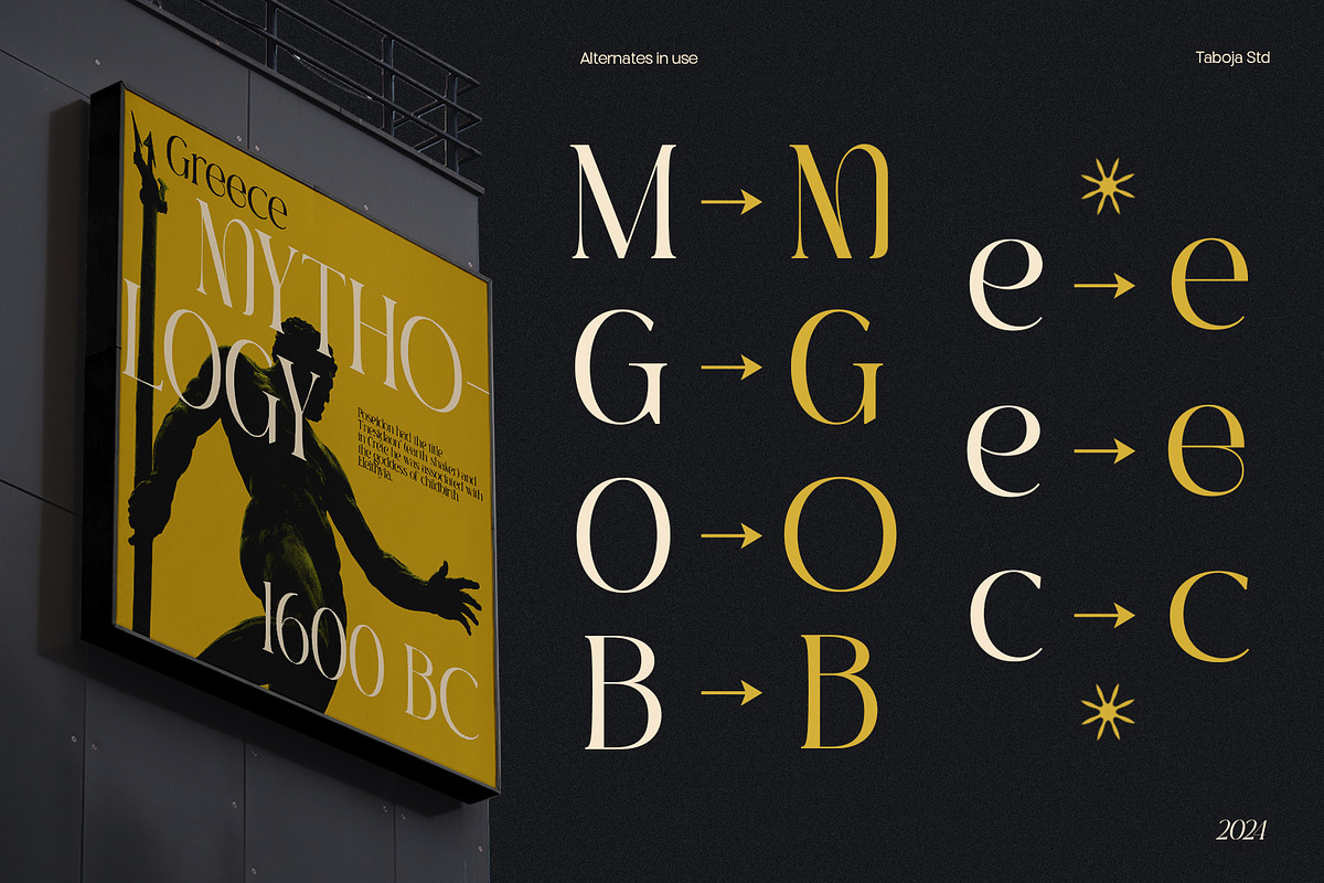 TBJ Black Gold 2-Styles Serif, a Serif Font by Taboja Studio (Photo 7 of 15)