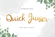 Quick Junior Decorative Calligraphy, a Script Font by UICreative (Thumbnail 1 of 5)