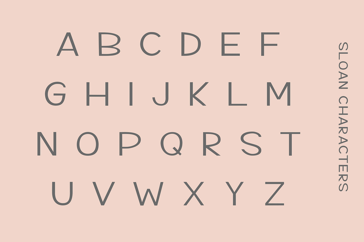 Sloan-5 fonts included preview 4