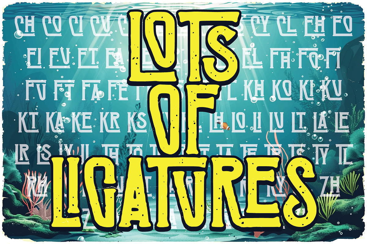 Underwater Vintage Label Font, a Serif Font by JumboDesign (Photo 6 of 6)