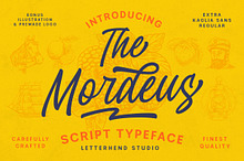 The Mordeus - Script Font + Extras