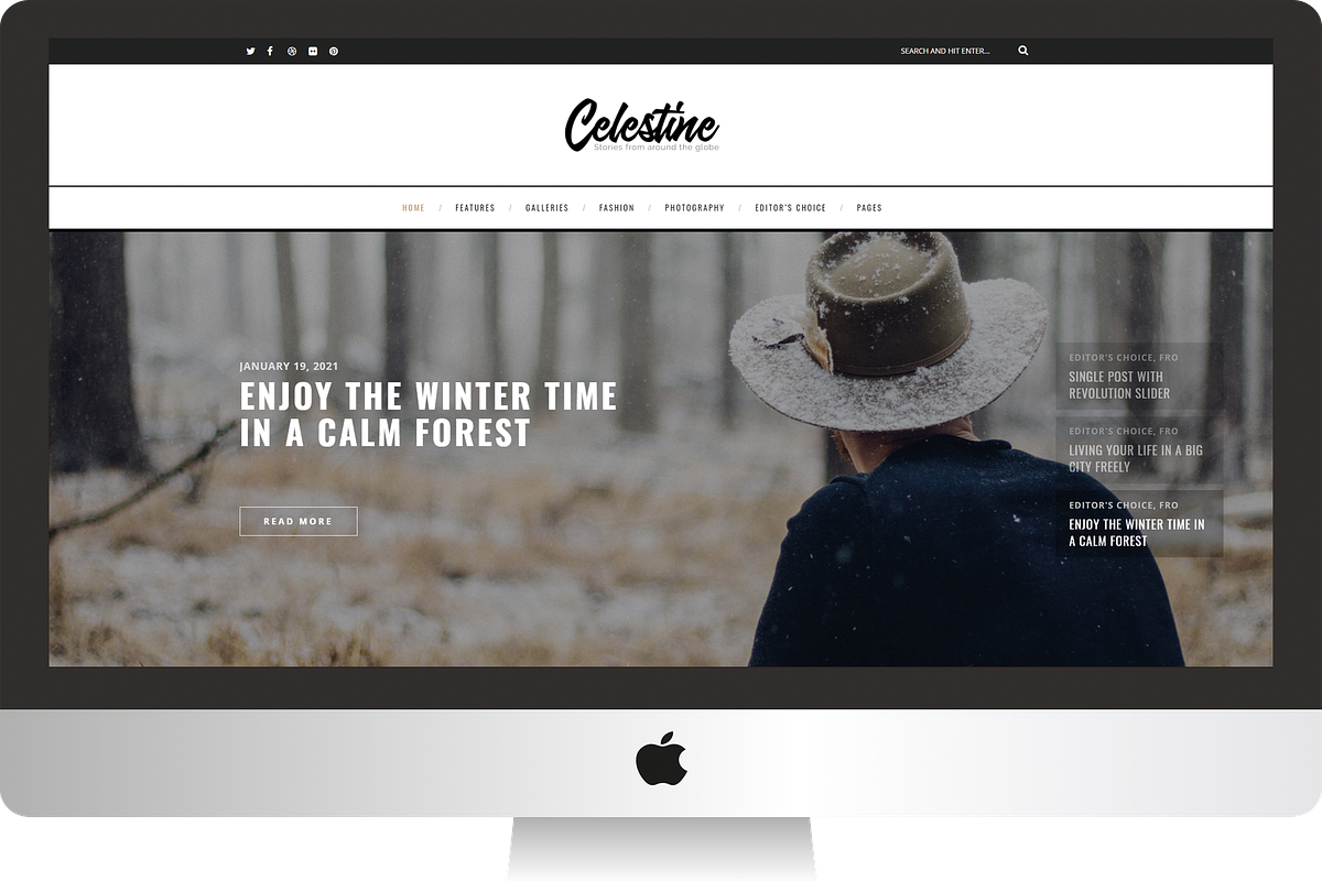 Celestine - Modern WordPress Blog, a WordPress Template by PremiumCoding