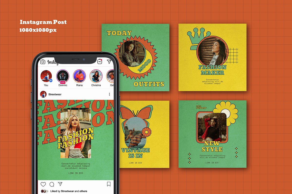Loretta Instagram Template, a Social Media Template by Creatchees.std (Photo 3 of 5)