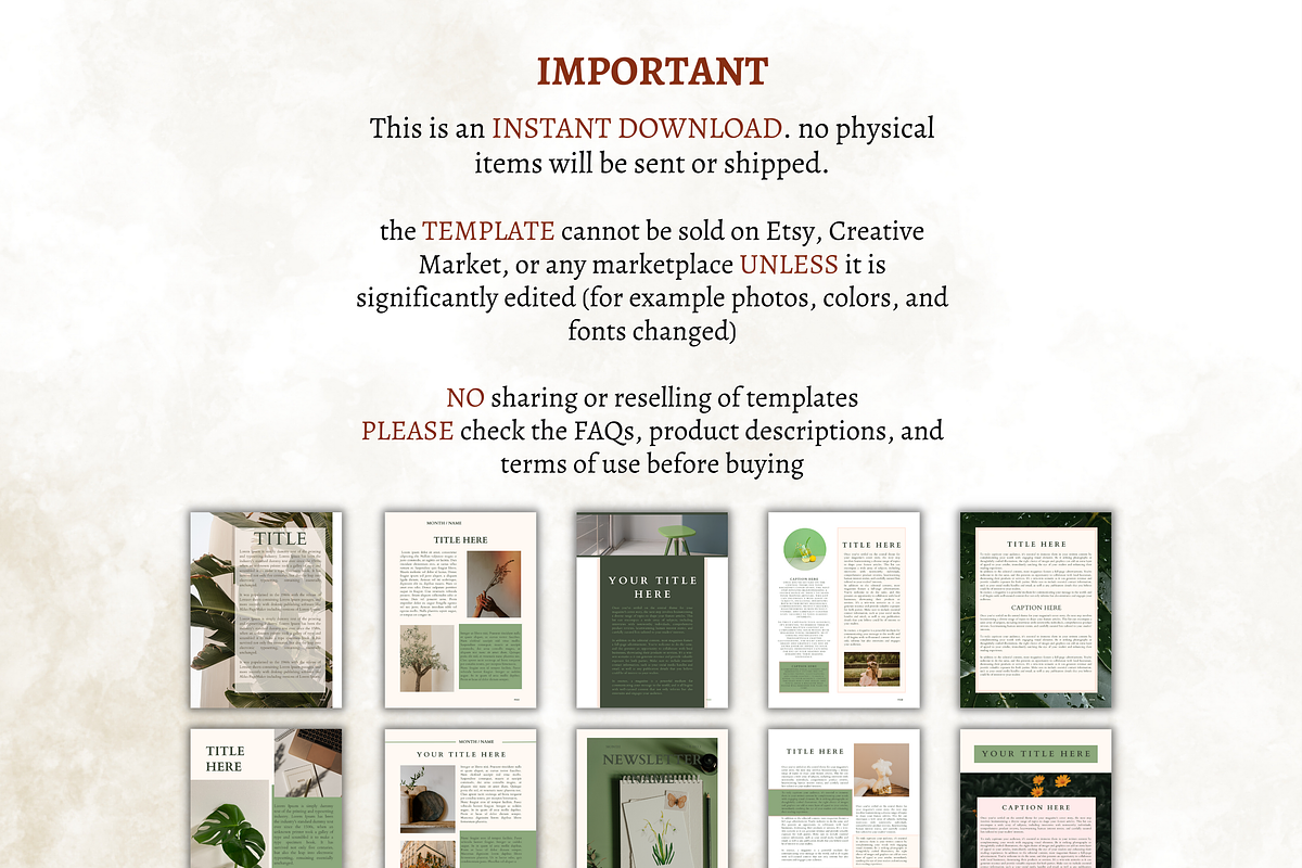 Email Marketing Newsletter Template, a Templates & Theme by Digital By Nikoleta (Photo 5 of 11)