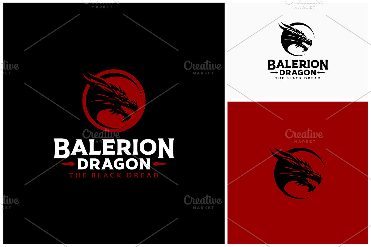 Middle Ages Mythical Dragon Logo, a Branding & Logo Template by Enola99d (Photo 2 of 2)