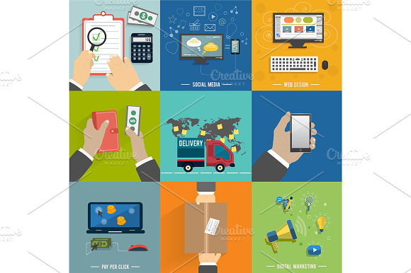 Seo, social media. Internet shopping preview 3