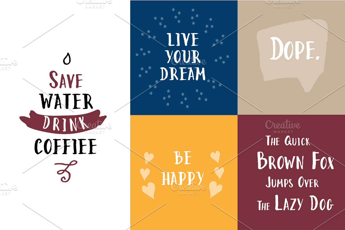 Woopie: a hand-lettered font preview 6