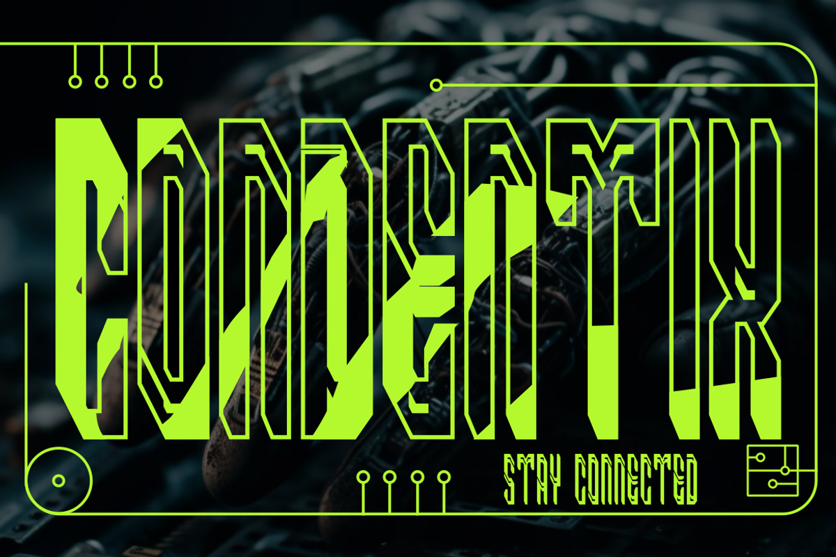 Formaxis Condensed Techno Font, a Font by PutraCetol Studio (Photo 2 of 5)