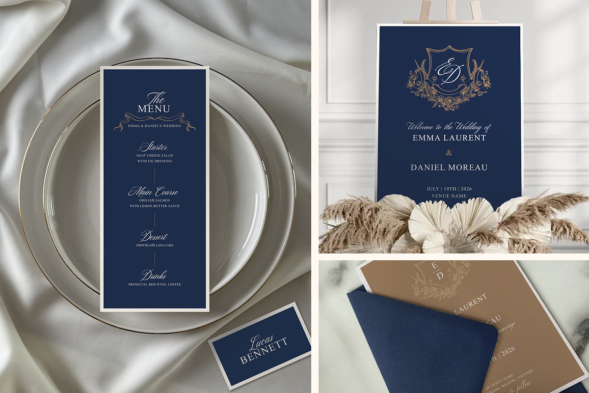 Old Money Wedding Suite, an Invitation Template by Garden in frame (Photo 11 of 13)