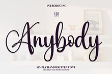Anybody | Script Font