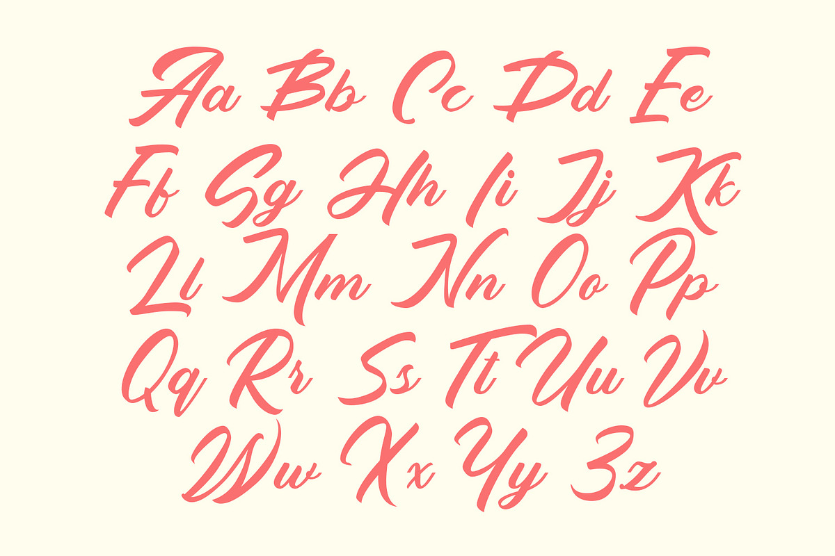 Cryolite - Brush Script Font, a Script Font by Arendxstudio (Photo 4 of 11)