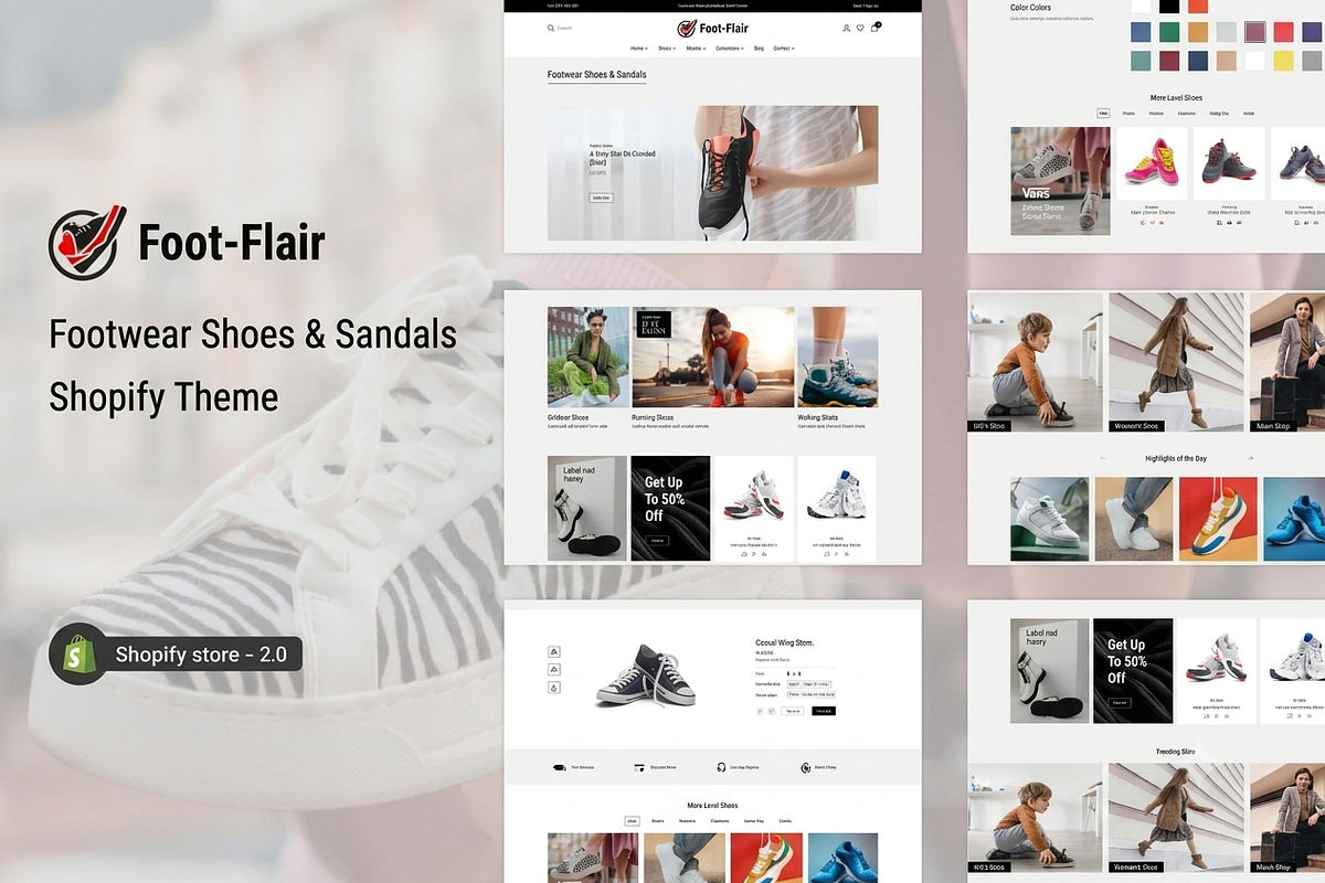 FootFlair Shoes Store Shopify Theme, a Shopify Template by ThemesRain (Photo 3 of 3)