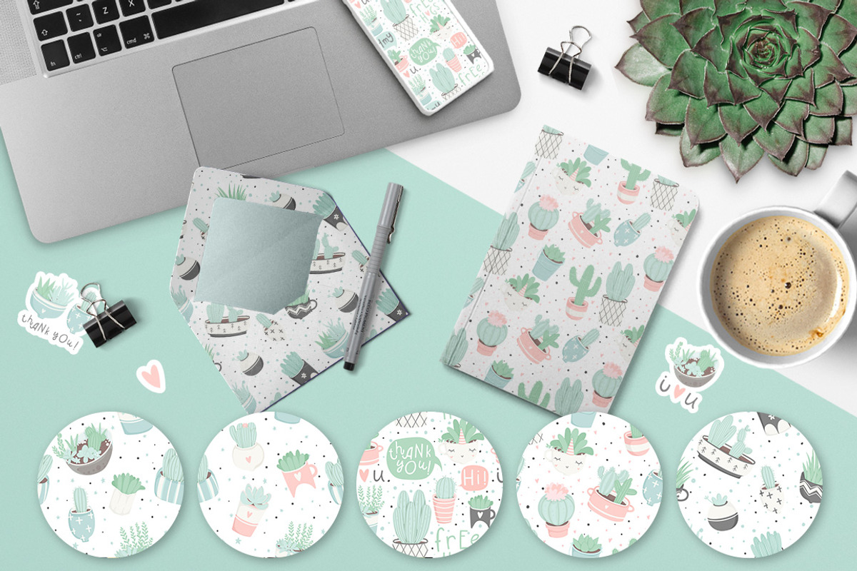 Sweet succulent & cacti collection♥️, a Decorative Illustration by Artnis (Photo 4 of 11)