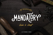 Mandatory - Vintage Font Duo, a Sans Serif Font by Letterhend Studio (Thumbnail 1 of 9)