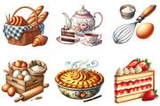 Vintage Baking Sublimation Clipart, a Seasonal Illustration by DreamArtGraphic (Thumbnail 3 of 4)