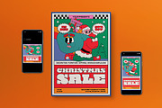 Purple Christmas Sale Flyer Set, a Flyer Template by graphicook (Thumbnail 1 of 3)