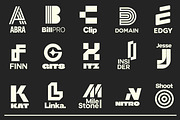 Letter Logo Template Vol 2, a Solid Icon by Tekuni (Thumbnail 5 of 12)