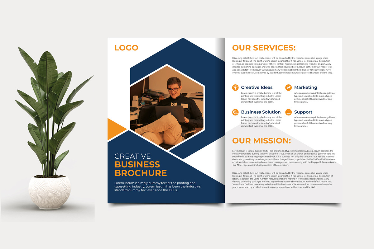 Modern Bifold Business Brochure, a Brochure Template by taieefbakshi (Photo 3 of 4)
