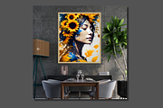 Sunflower Serenity Canvas Art Print, an Arts & Entertainment Photo by FakhiiDesigns (Thumbnail 4 of 5)