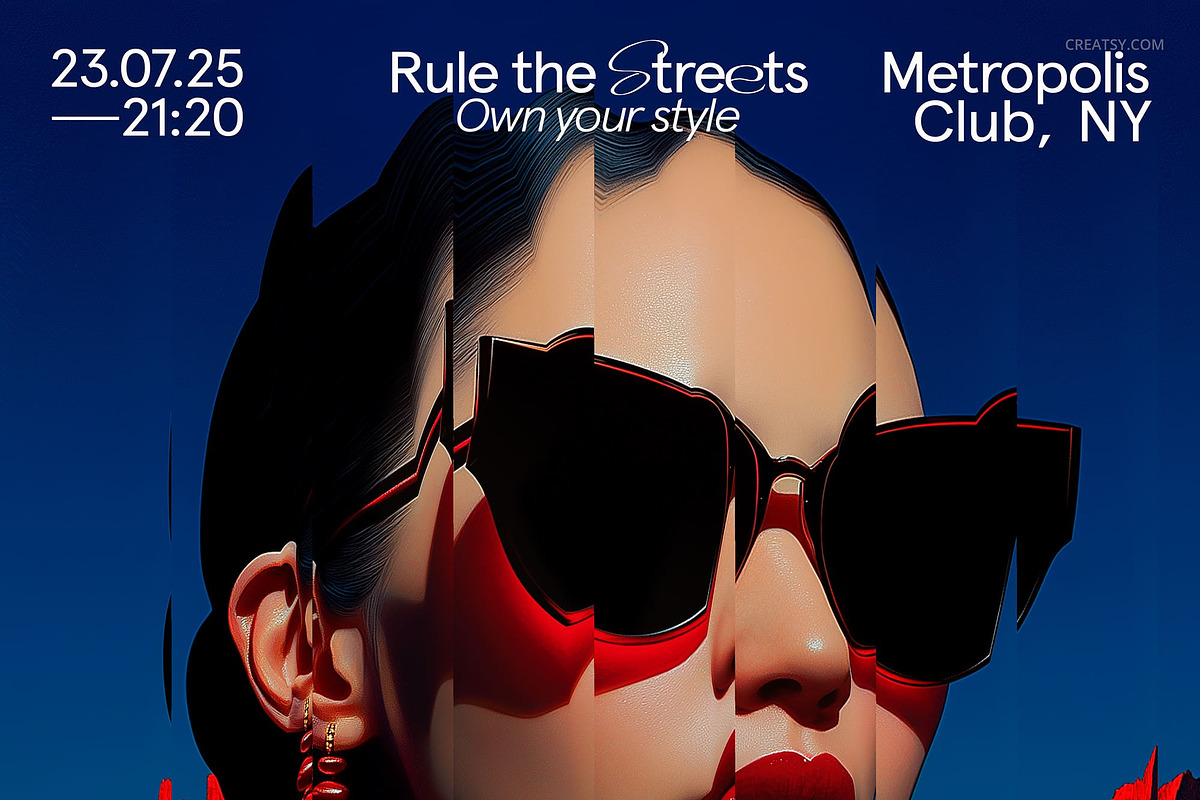 Ruby Horizon Poster Template, a Poster Template by creatsy5 (Photo 3 of 4)