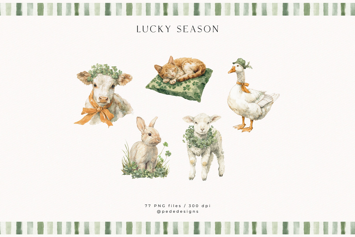 Lucky Season Collection, a Seasonal Illustration by PeDe Designs (Photo 6 of 26)