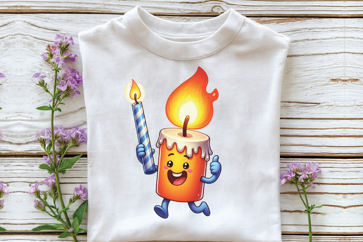 Watercolor Funny Candle Clipart, an Illustration by CraftArtStudio (Photo 3 of 6)