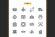 Canoeing Icons, an Icon by Spacepixel Creative (Thumbnail 2 of 3)