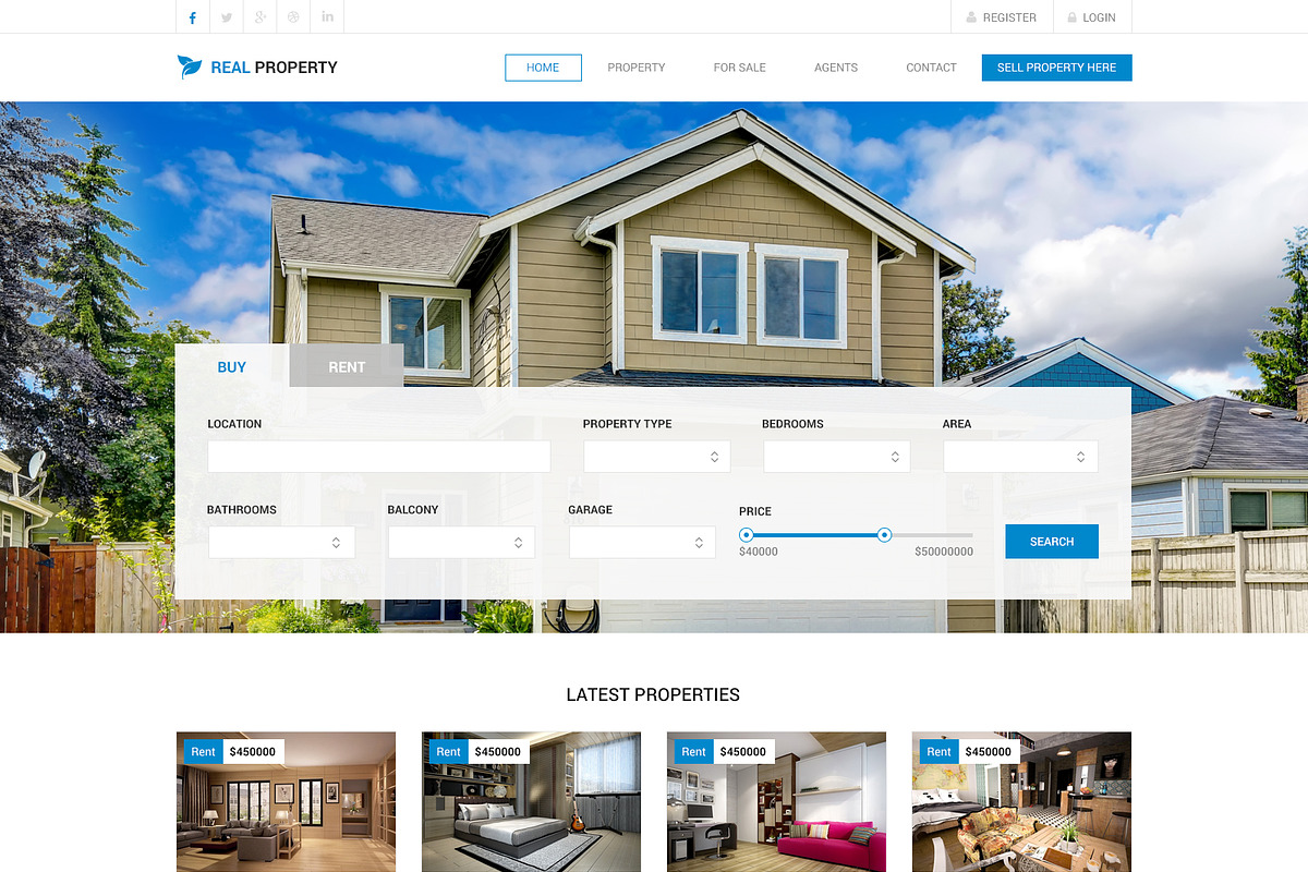 Real property PSD Template, a Websites & App Template by WebbyTemplates (Photo 6 of 12)