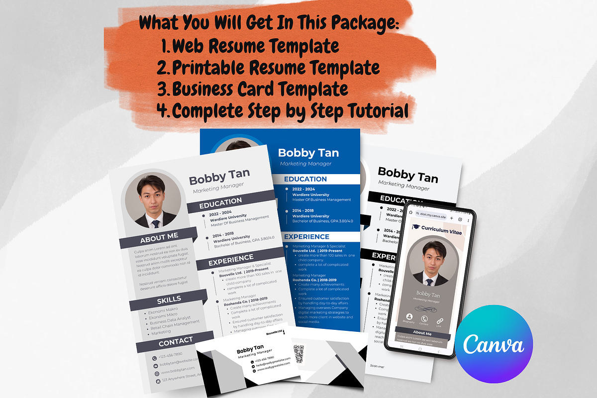 StarCV Pro-01|Canva Resume Template, a Landing Page Template by Omaikraf Studio (Photo 7 of 8)