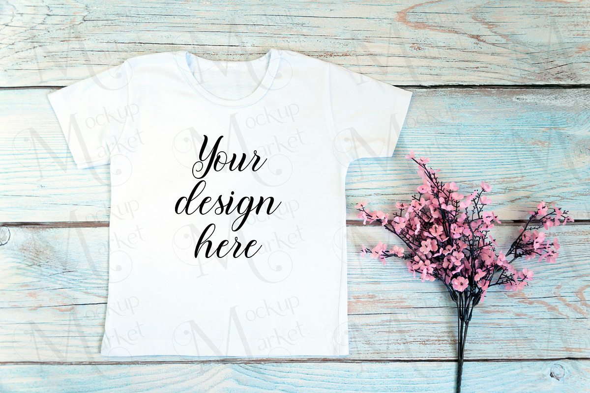 18 Kids White t-shirt Mockup bundle., a Print Template by MockupMarket (Photo 10 of 19)