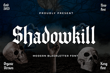 Shadowkill – Modern Blackletter Font