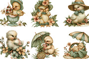 Summer Funny Chick Clipart, an Illustration by Designking (Thumbnail 3 of 5)