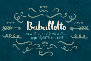 Baballotto font - Bold Brush Font
