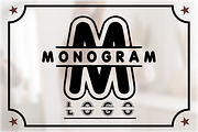 Monogram Logo -Monogram Font, a Sans Serif Font by KiddoGlyphs Studio (Thumbnail 1 of 6)