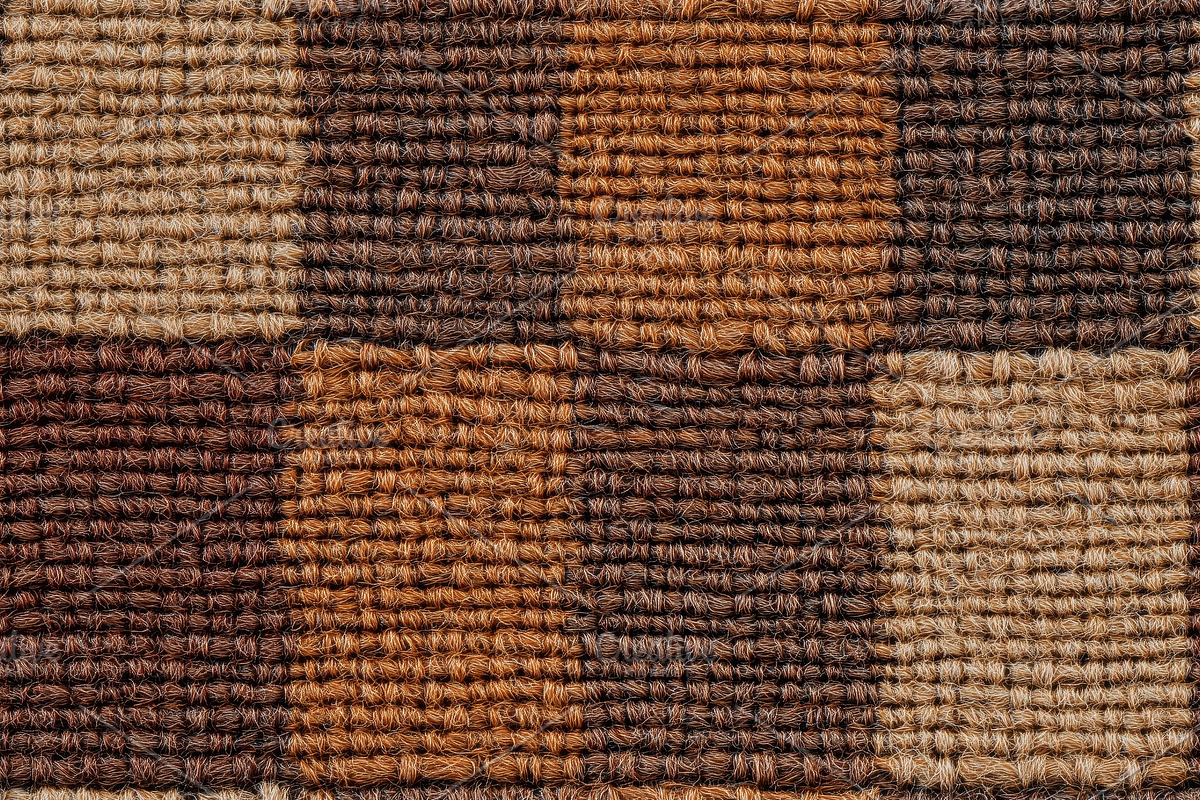 Seamless carpet fabric woven rug featuring a patchwork design with various shad, a Texture Graphic by Textures & Backgrounds