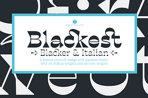 Blackest - 8 Fonts