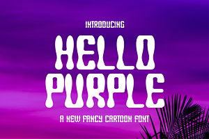 Hello Purple - Font, a Handwritten Font by artchiles_design