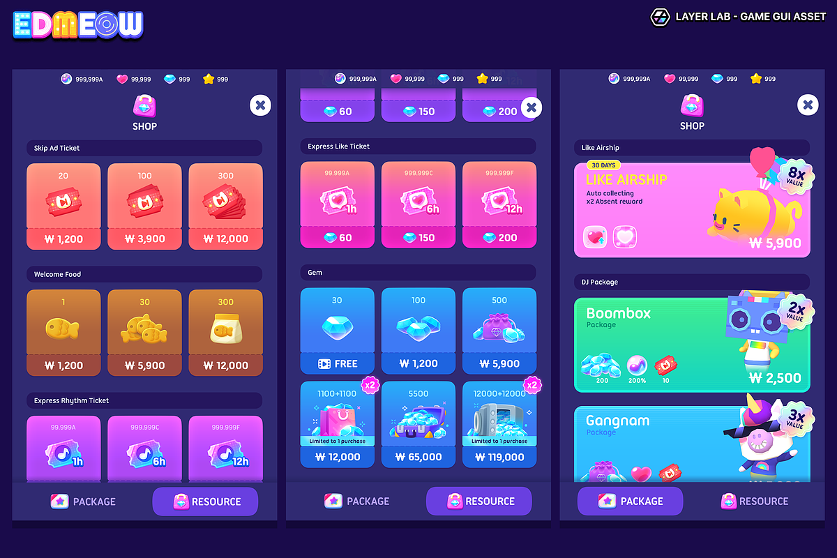 GUI - Neon2, an UI Kit Template by LAYERLAB (Photo 26 of 34)