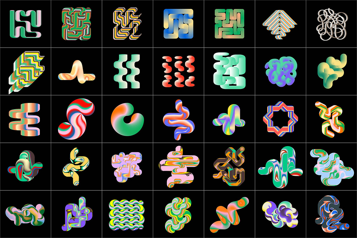 Gradient Blend Noise 3, an Object Graphic by kloroform (Photo 30 of 32)