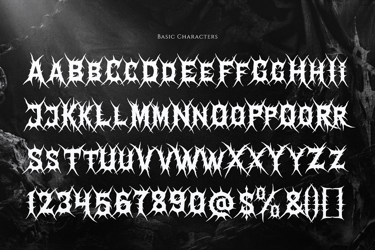 Helvorn | Black Metal Display, a Blackletter Font by Denustudios (Photo 9 of 11)