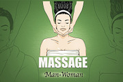 Massage Vector - Man/Woman, a Healthcare Illustration by BusOne (Thumbnail 3 of 3)