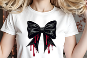 Black Gothic Halloween Coquette Bow, an Illustration by Stickera Hub (Thumbnail 2 of 3)