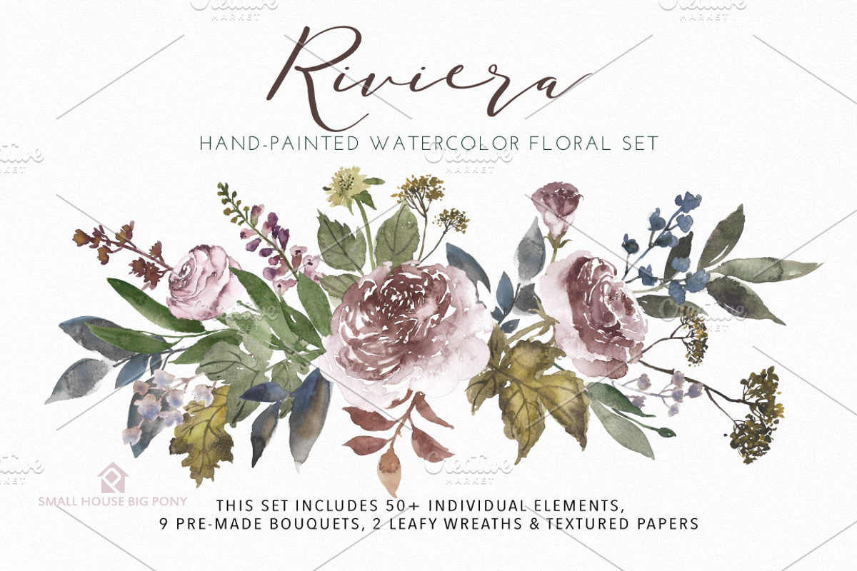 Riviera - Hand-painted Watercolor, an Illustration by SmallHouseBigPony (Photo 6 of 11)