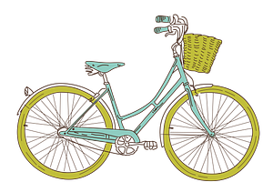 14 Retro Bicycles Clip Art