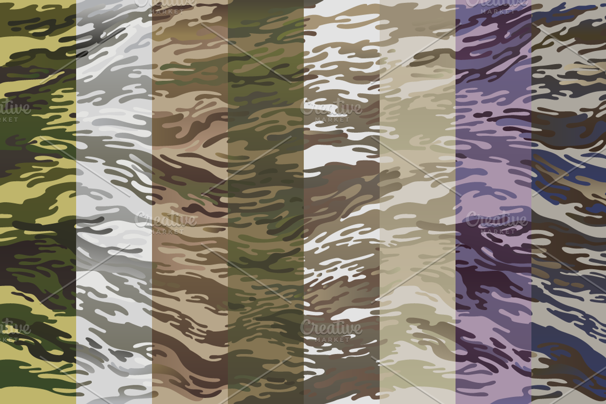 Military Camouflage Patterns Sets, a Pattern Graphic by Poloviiinkin (Photo 2 of 3)
