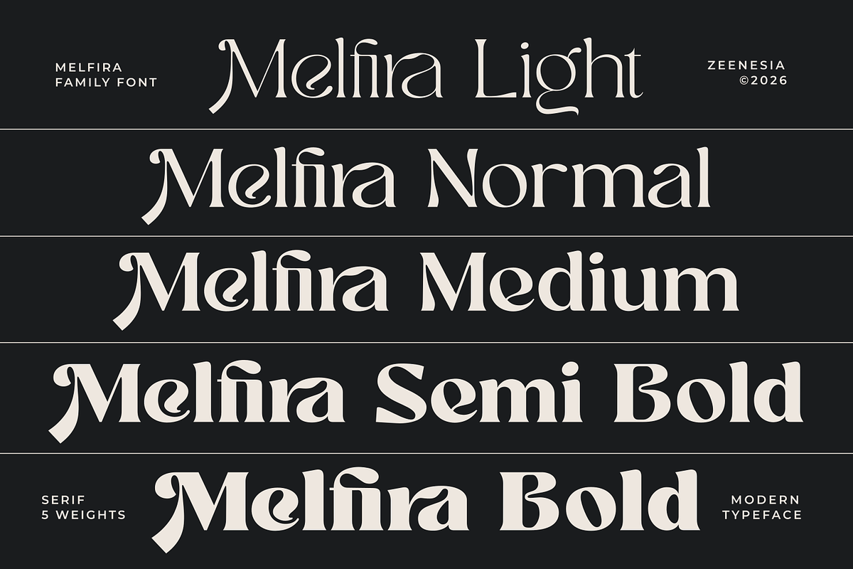 Melfira, a Serif Font by zeenesia (Photo 3 of 22)