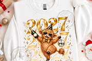 Happy New Year 2027 PNG Bundle, a Seasonal Illustration by OK Design (Thumbnail 3 of 6)