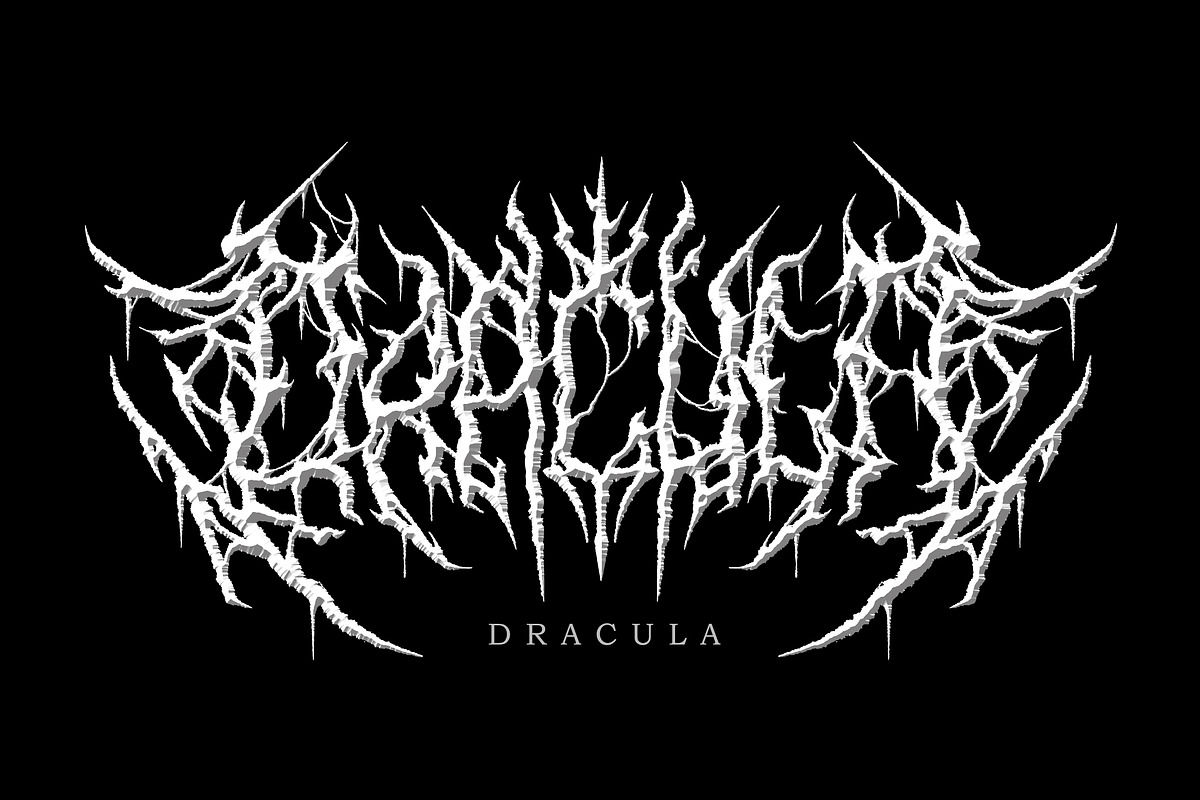 Maskdown | Black Metal Font Vol. 1, a Blackletter Font by Madhaline Studio (Photo 5 of 9)